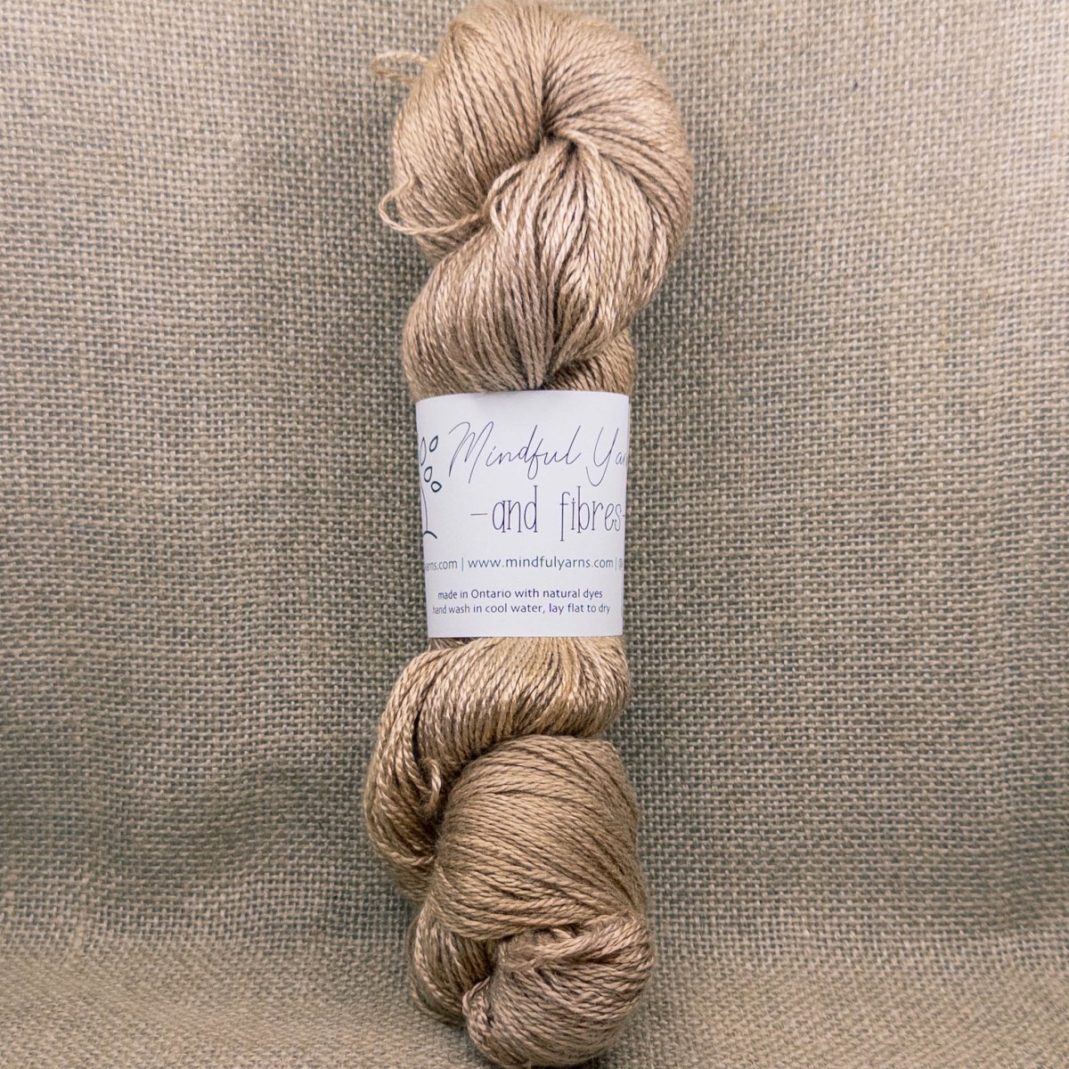 Bamboo Fingering Weight Yarn - Mindful Yarns - Weld Himalayan Rhubarb Pomegranate 60123