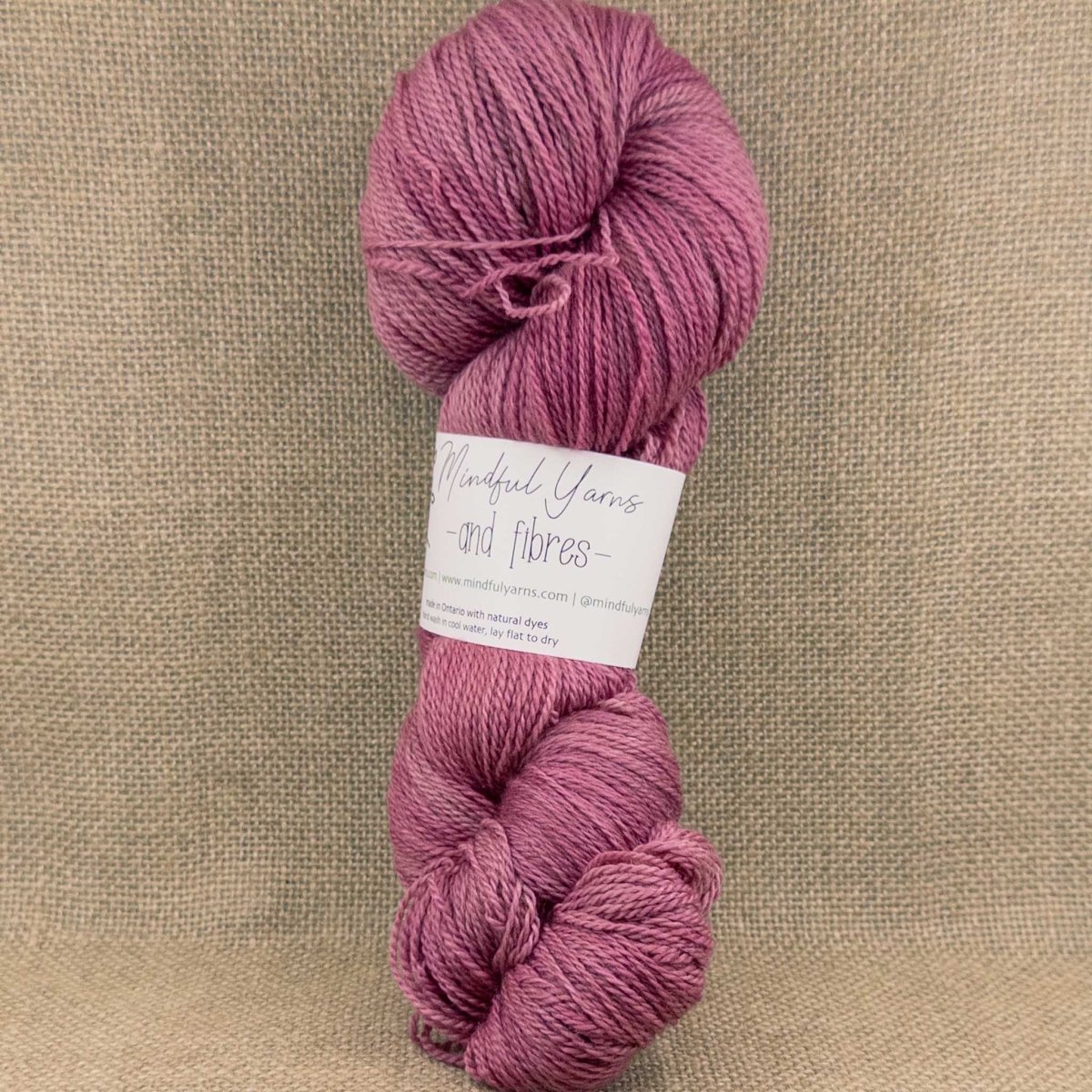 Merino Cashmere Silk Fingering Weight Yarn - Mindful Yarns - Cochineal, Osage + Saxon 60409