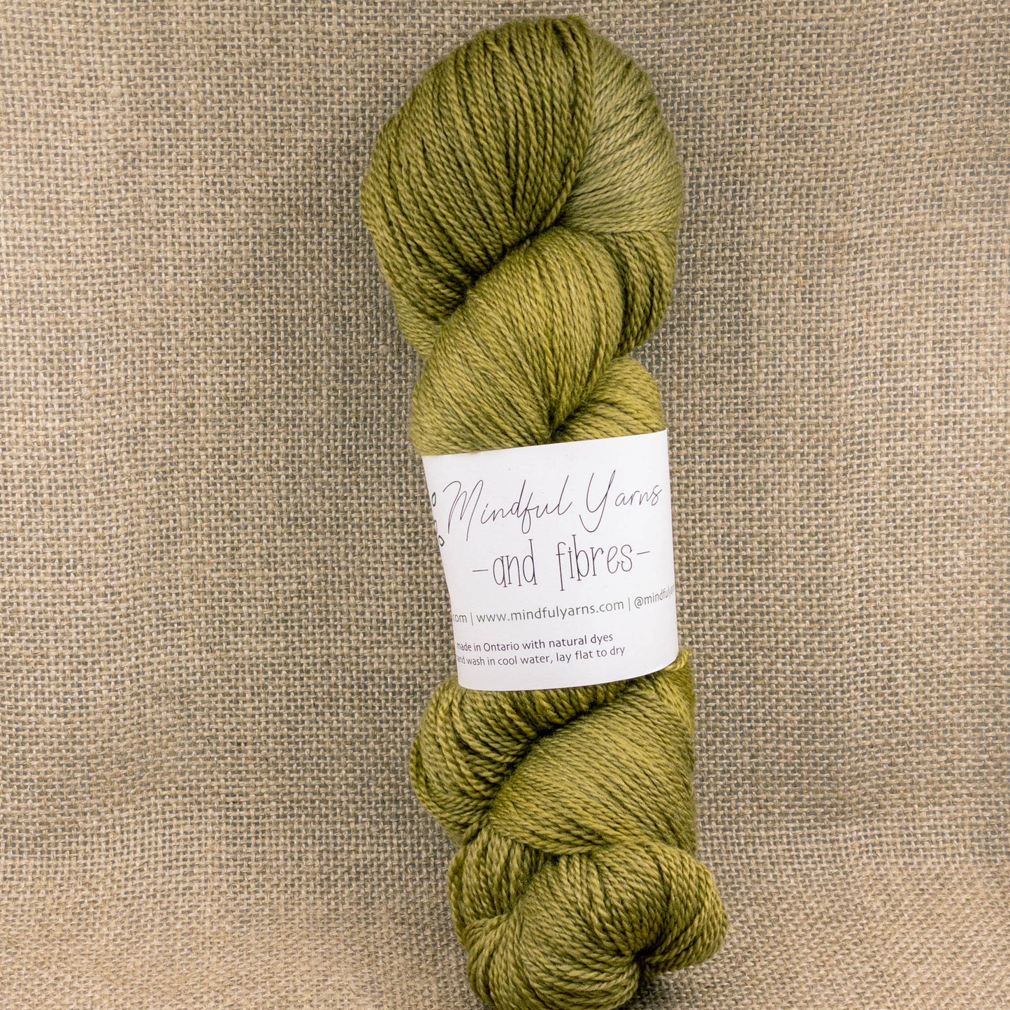Merino Cashmere Silk Lace Weight Yarn - Mindful Yarns - Fustic + iron 50730