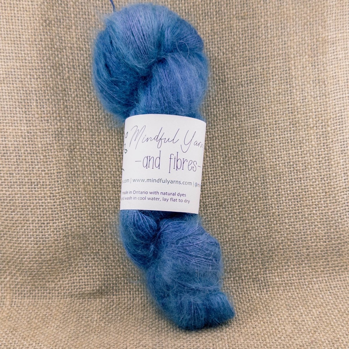 Mohair Silk Lace Weight Yarn - Mindful Yarns - Saxon + Logwood 60421