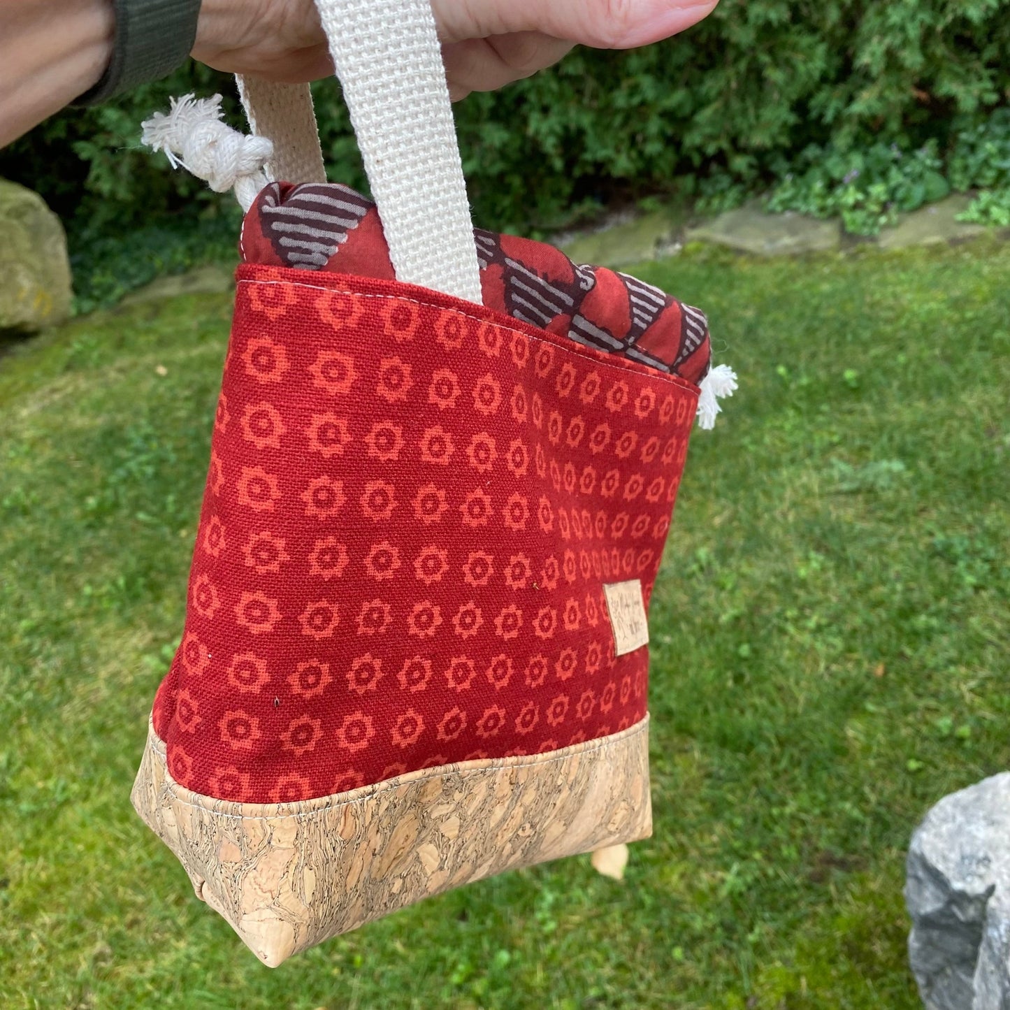 Naturally dyed project bag - small - Mindful Yarns -