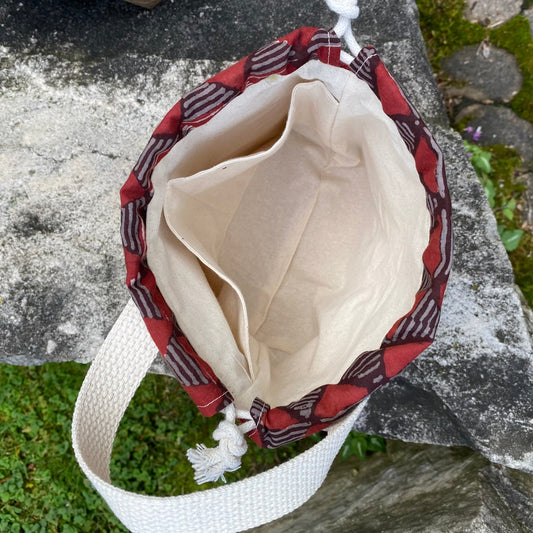 Naturally dyed project bag - small - Mindful Yarns -