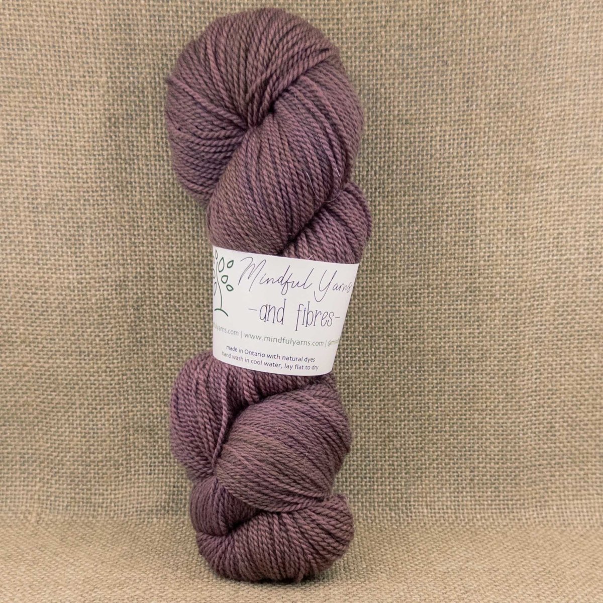 Organic Fingering Weight Wool - Mindful Yarns - Cochineal + Iron 60808