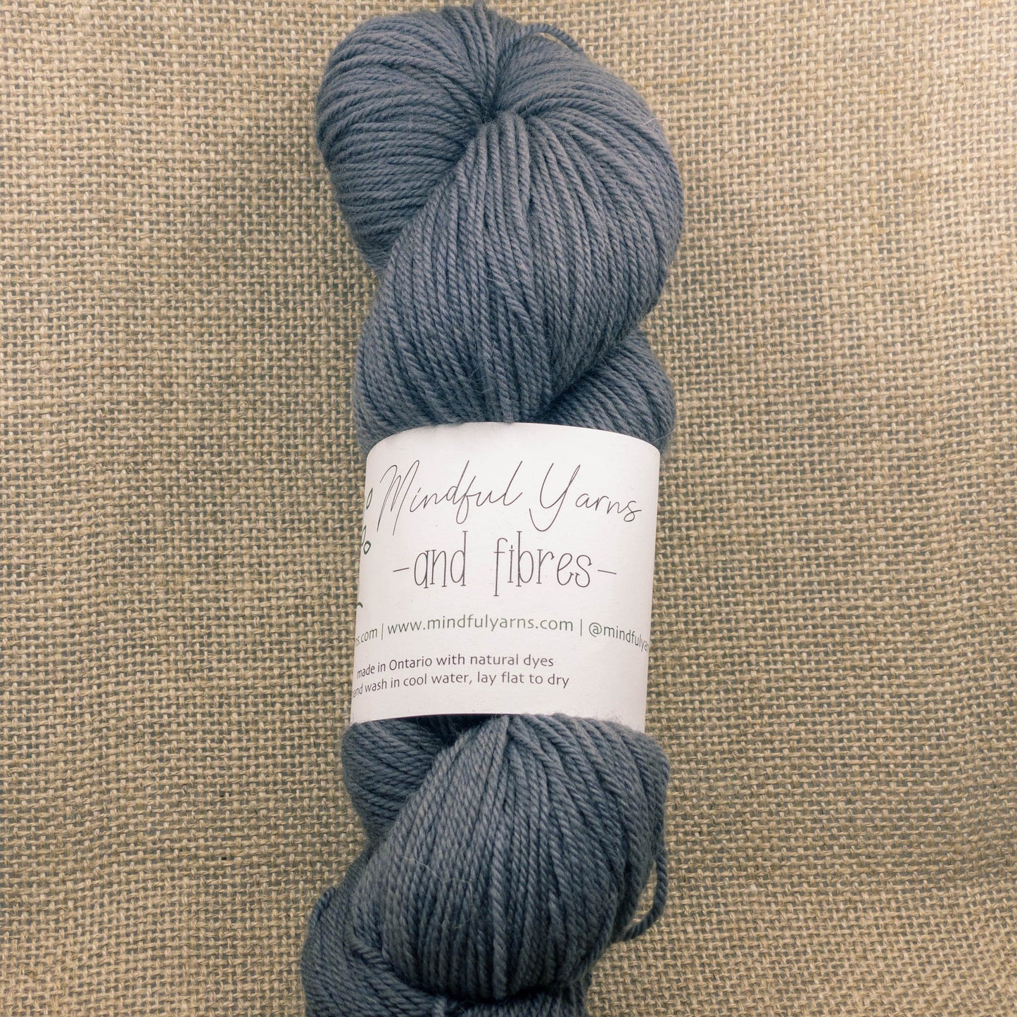 Organic Superwash Sock Yarn - Mindful Yarns - Cutch Lac + Iron 50311