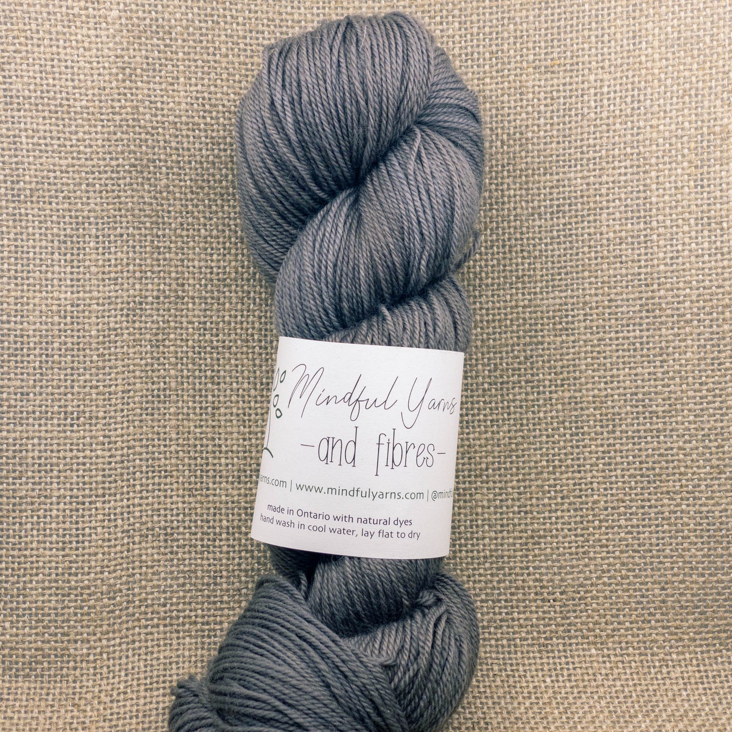 Organic Superwash Sock Yarn - Mindful Yarns - Cutch Lac + Iron L - 50311