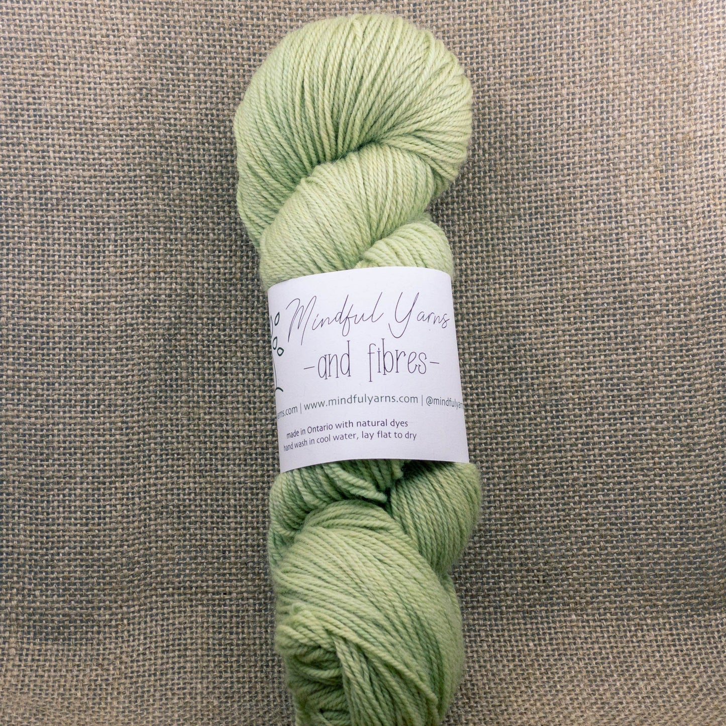 Organic Superwash Sock Yarn - Mindful Yarns - Himalayan Rhubarb + Saxon 50310