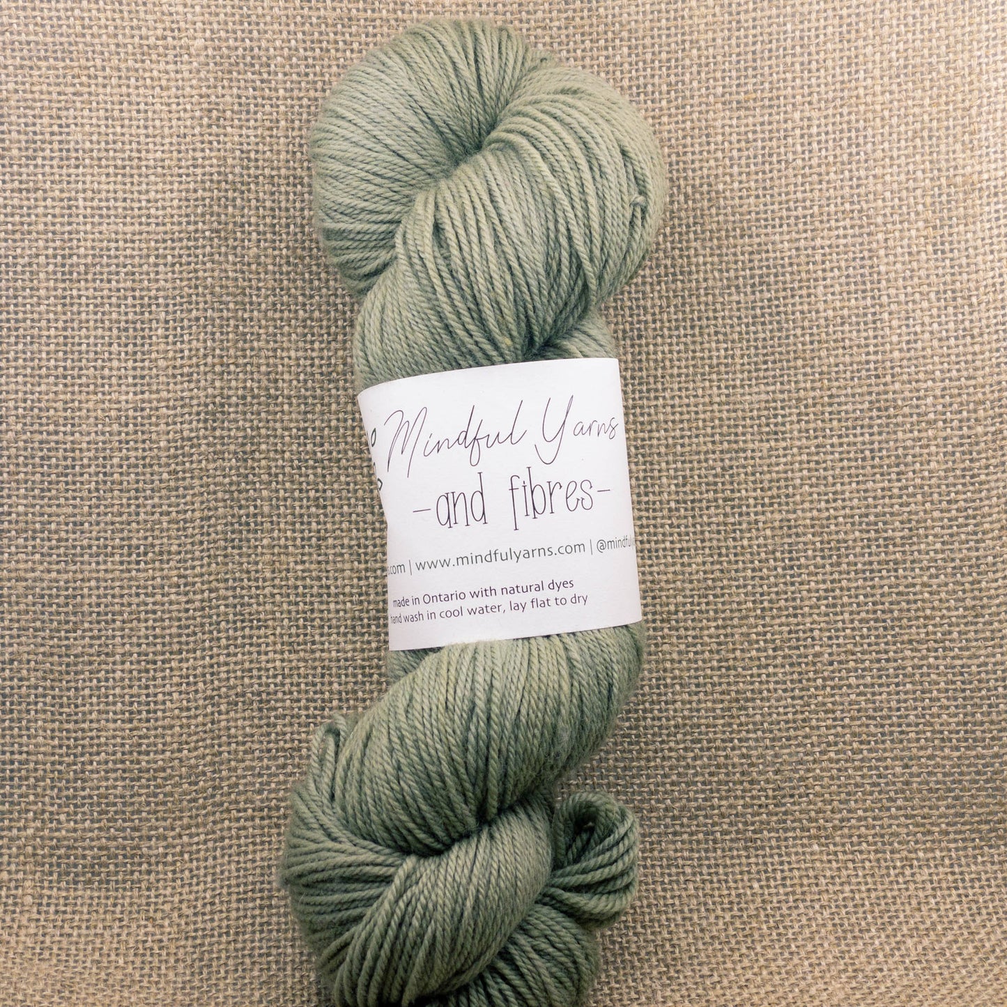 Organic Superwash Sock Yarn - Mindful Yarns - Himalayan Rhubarb Saxon + Iron 50311