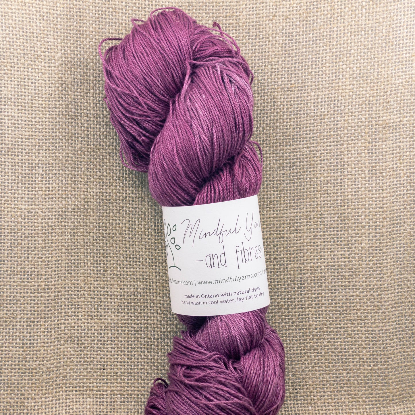Silk Linen Fingering Weight Yarn - Mindful Yarns - Lac 50304
