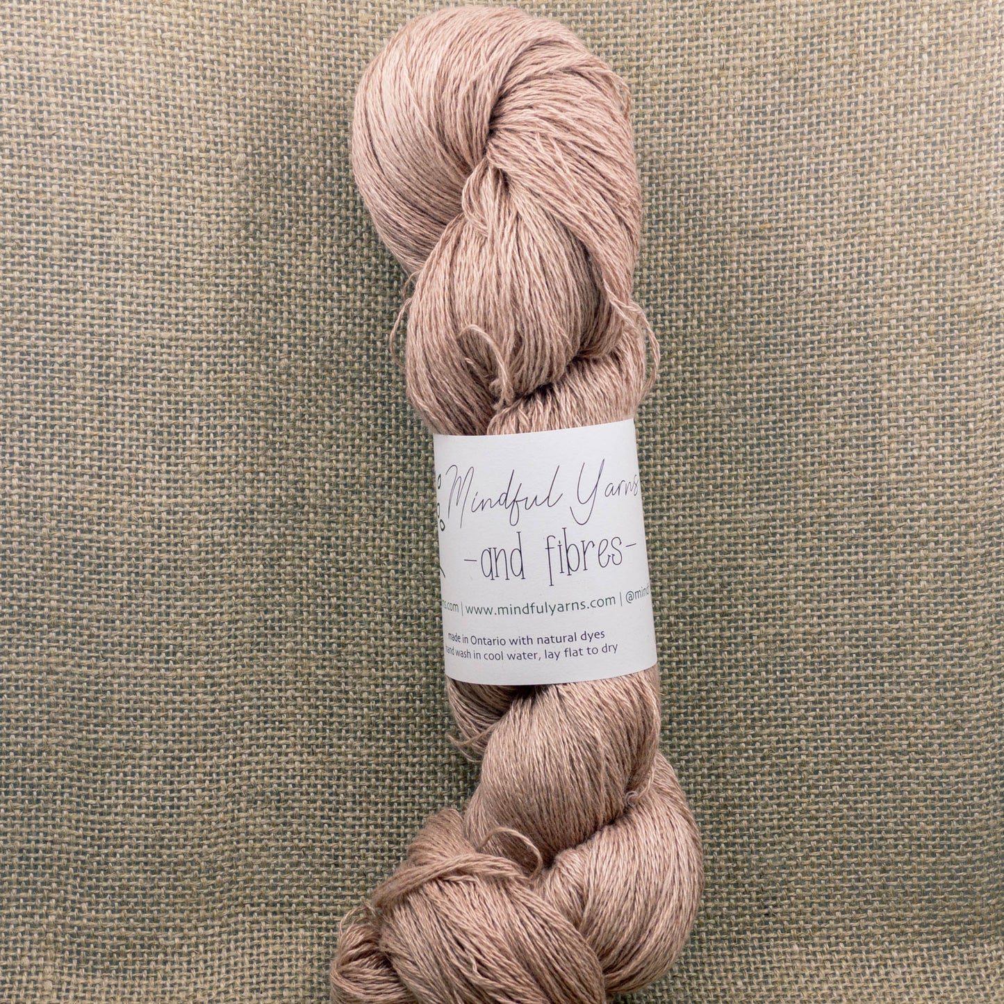 Silk Linen Lace Weight Yarn - Mindful Yarns - Cutch + Lac 50311