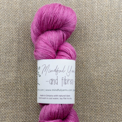 Alpaca Tencel Nylon Lace Weight Yarn - Mindful Yarns - Cochineal