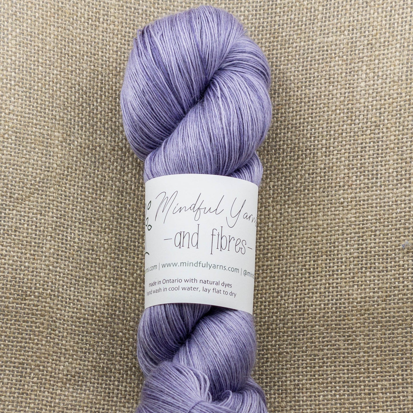 Alpaca Tencel Nylon Lace Weight Yarn - Mindful Yarns - Logwood 1-0525