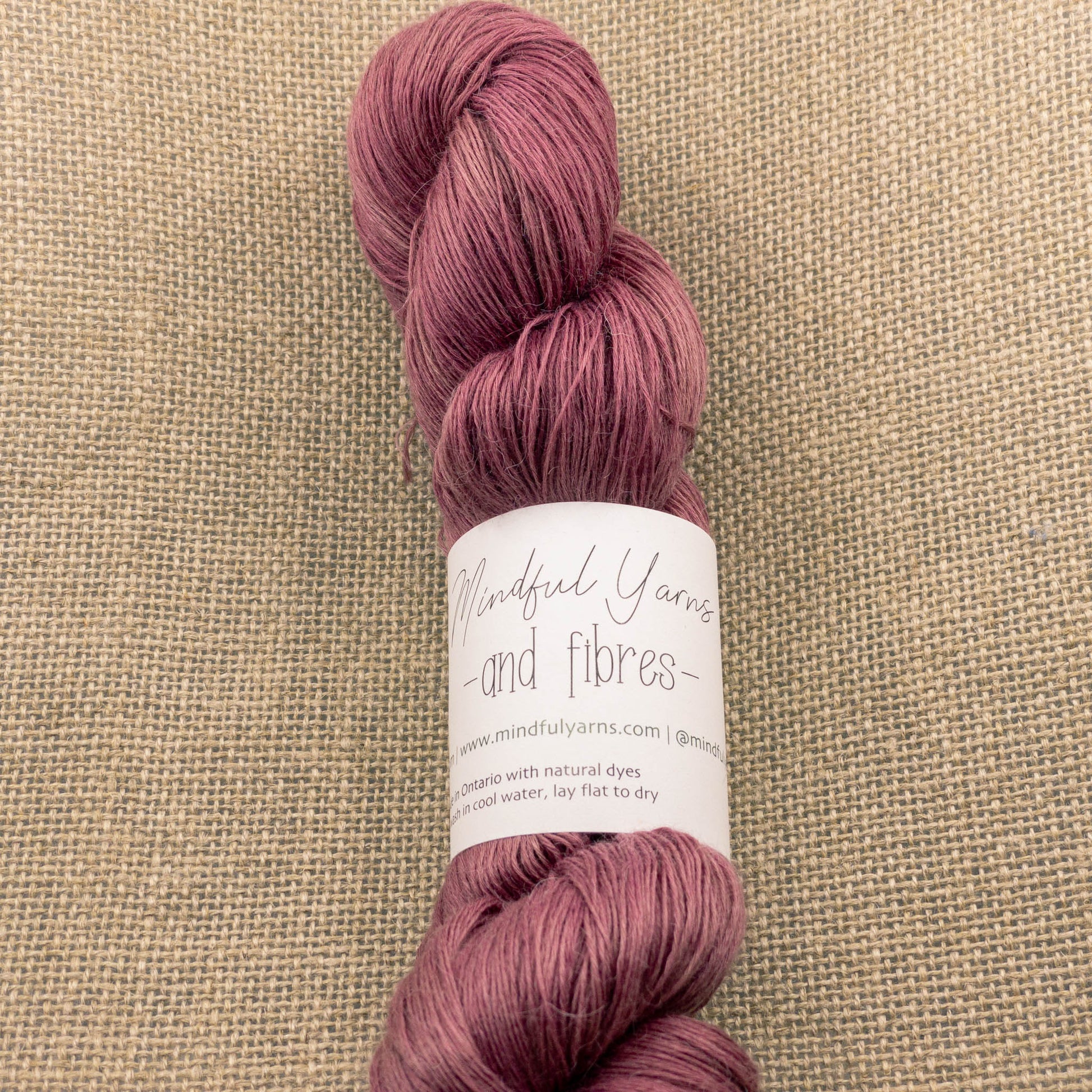Alpaca Tencel Nylon Lace Weight Yarn - Mindful Yarns - Lac + sequoia 2X-0801
