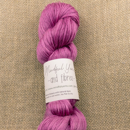 Alpaca Tencel Nylon Lace Weight Yarn - Mindful Yarns - Cochineal 1-0801