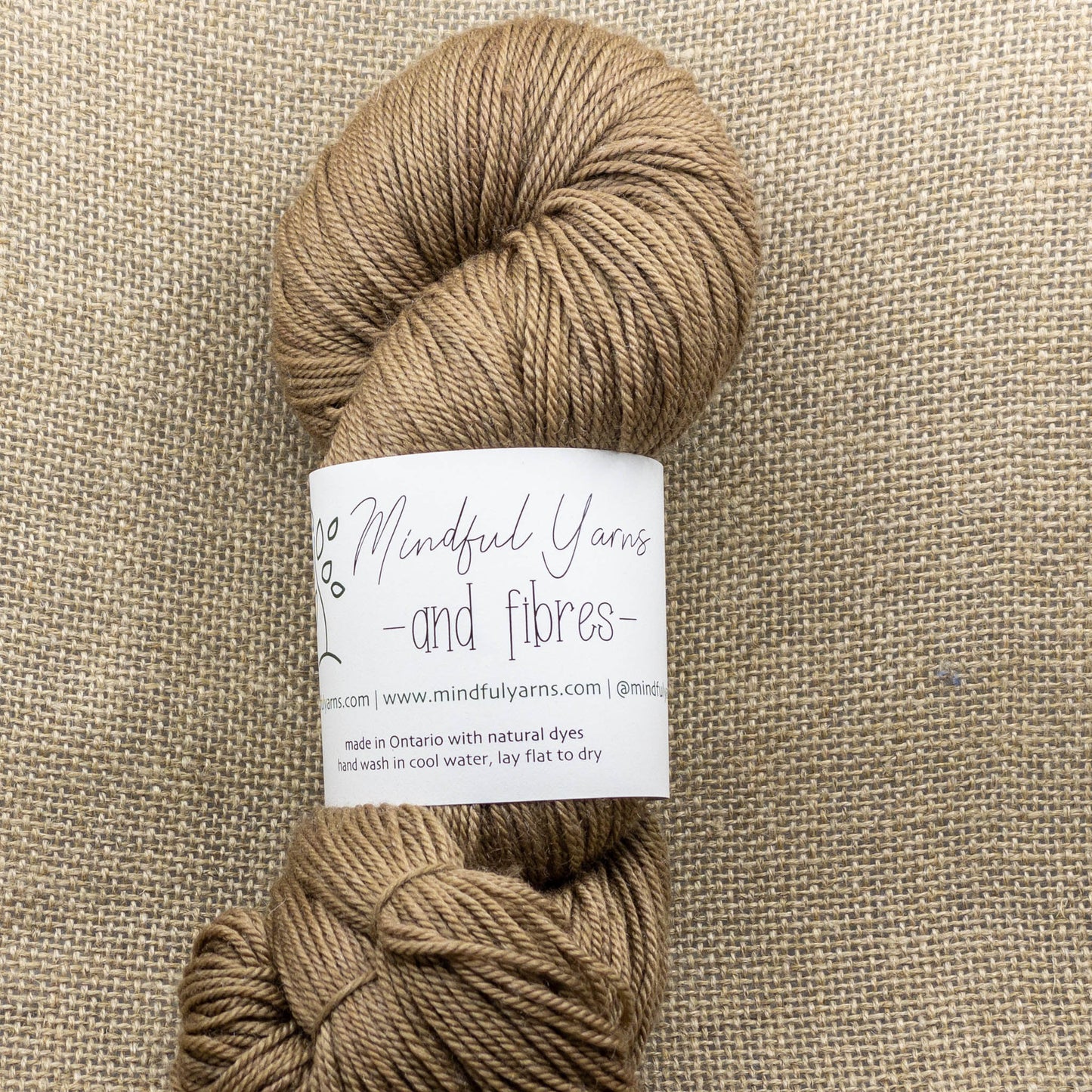 Merino Cashmere Silk Fingering Weight Yarn - Mindful Yarns - Walnut X-0403