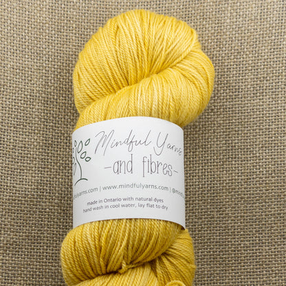 Merino Cashmere Silk Fingering Weight Yarn - Mindful Yarns - Marigold X0301