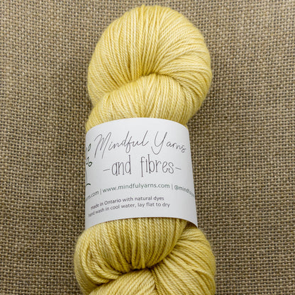 Merino Cashmere Silk Fingering Weight Yarn - Mindful Yarns - Weld X-0301
