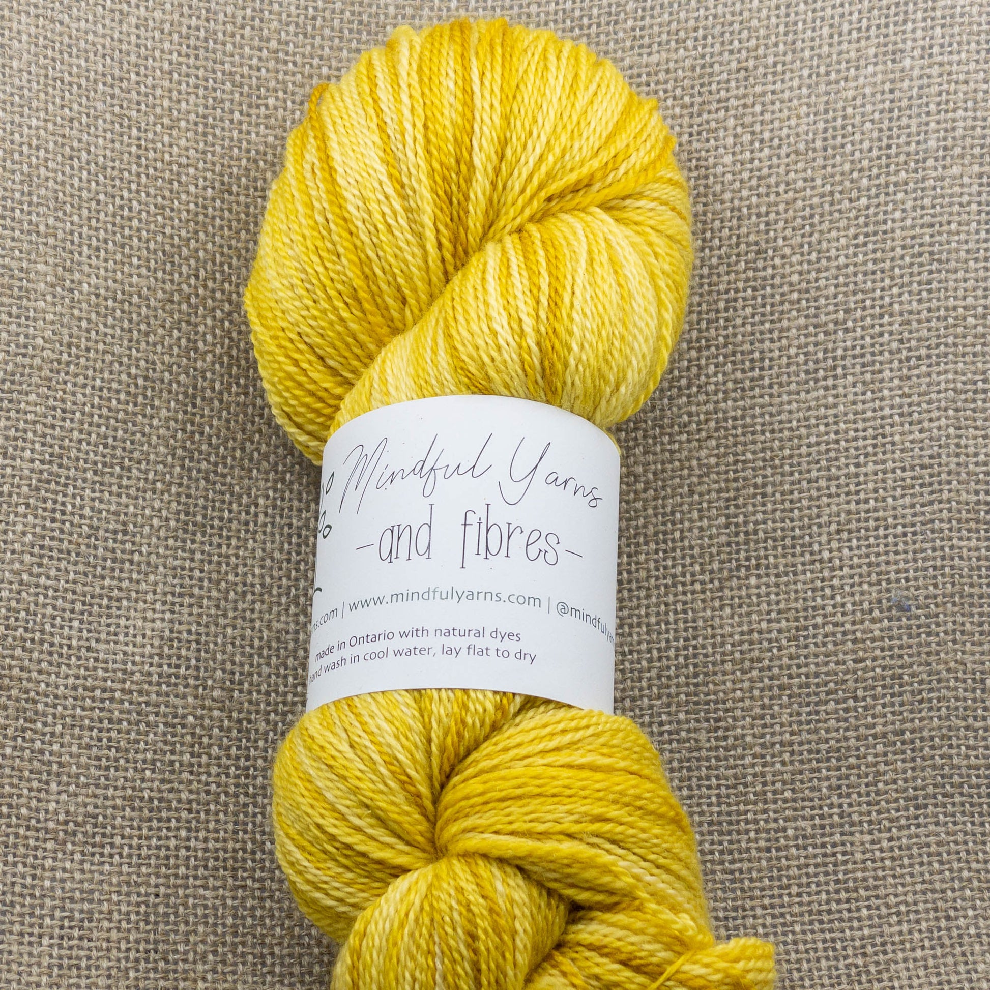 Merino Cashmere Silk Lace Weight Yarn - Mindful Yarns - Marigold X-0410