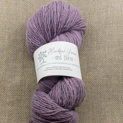 Ontario Single Fingering Weight Wool - Mindful Yarns - Cochineal + iron 0410
