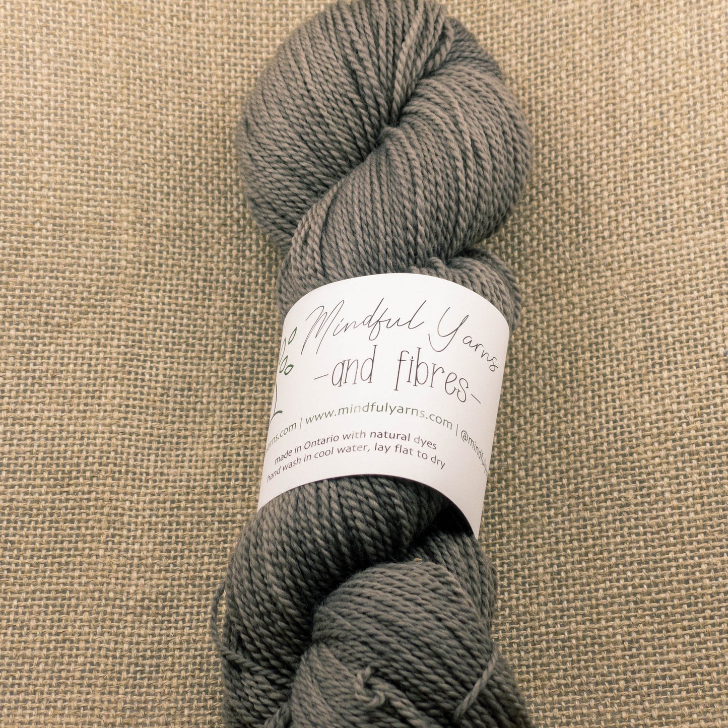 Organic Fingering Weight Wool - Mindful Yarns - Sequoia, walnut and iron XX-0815
