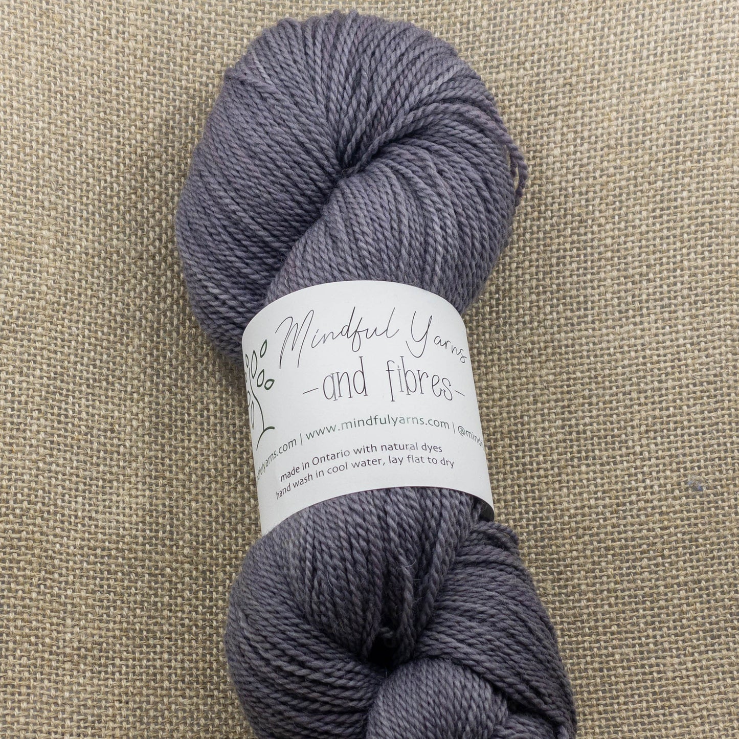 Organic Fingering Weight Wool - Mindful Yarns - Lac + iron X-0410