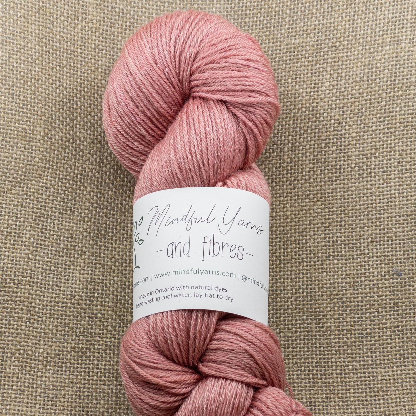 Recycled Wool Tencel Fingering Weight Yarn - Mindful Yarns - Sappanwood + walnut X-0403