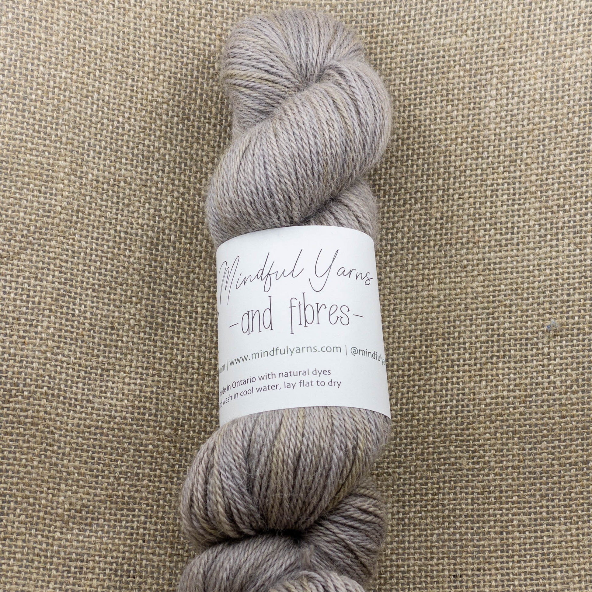 Alpaca Sport Weight Yarn - Mindful Yarns - Walnut + logwood X1-0529