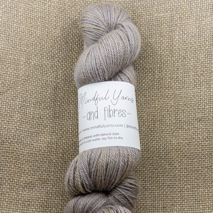 Alpaca Sport Weight Yarn - Mindful Yarns - Walnut + logwood X1-0529