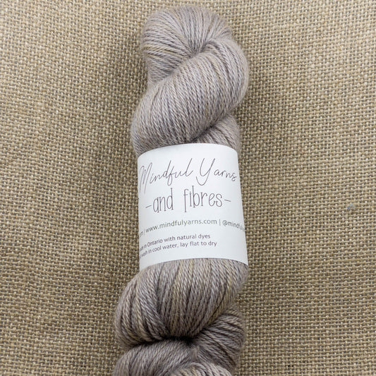Alpaca Sport Weight Yarn - Mindful Yarns - Walnut + logwood X1-0529