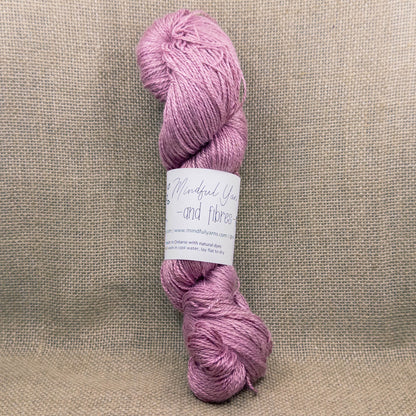 Bamboo Fingering Weight Yarn - Mindful Yarns - Cochineal Osage 60122