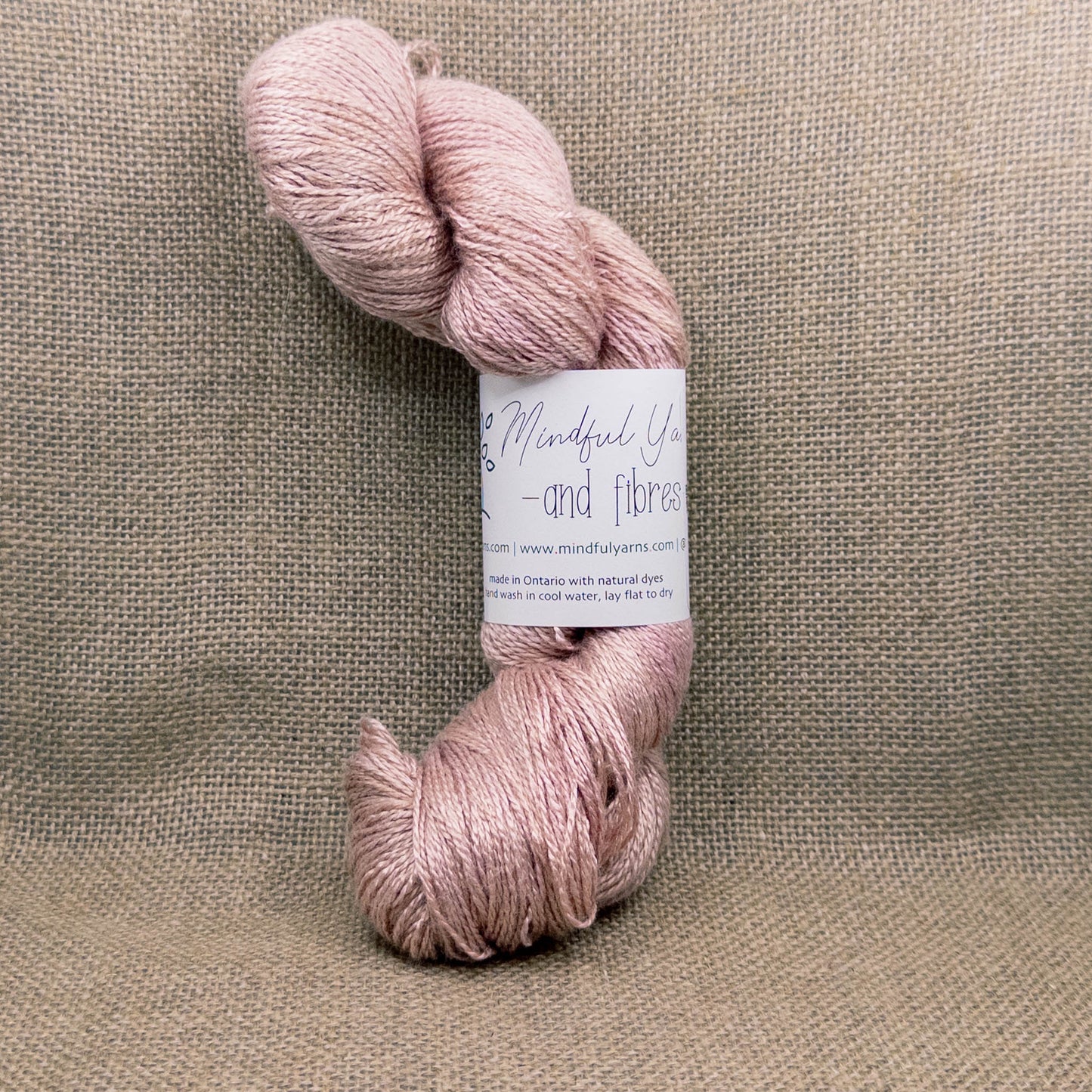 Bamboo Fingering Weight Yarn - Mindful Yarns - Cochineal Osage X60122