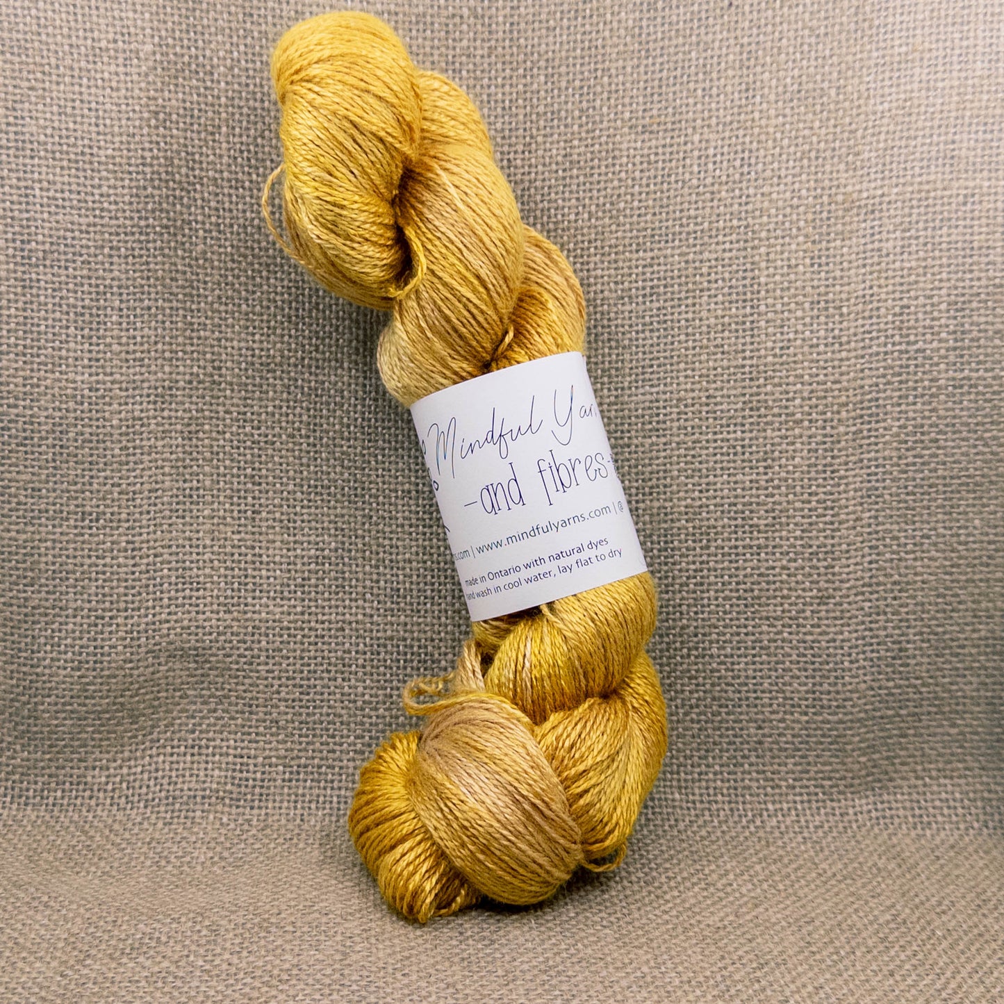 Bamboo Fingering Weight Yarn - Mindful Yarns - Himalayan Rhubarb Weld 60123