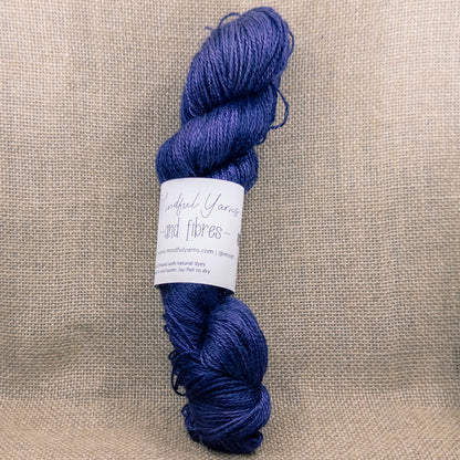 Bamboo Fingering Weight Yarn - Mindful Yarns - Logwood 60121
