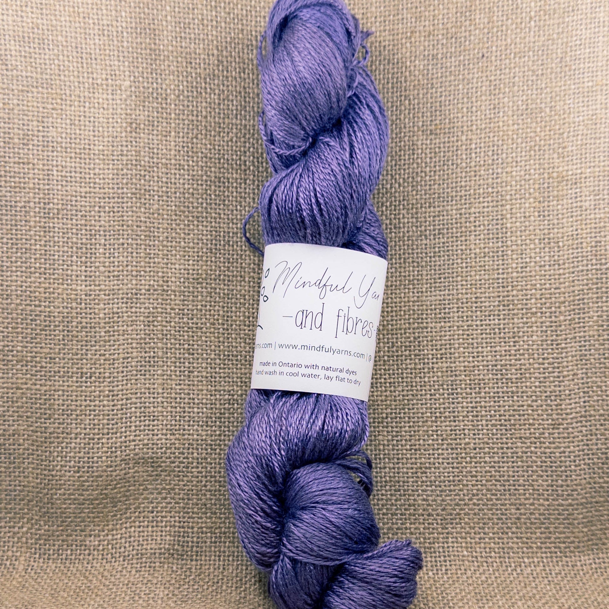 Bamboo Fingering Weight Yarn - Mindful Yarns - LogwoodX 60121