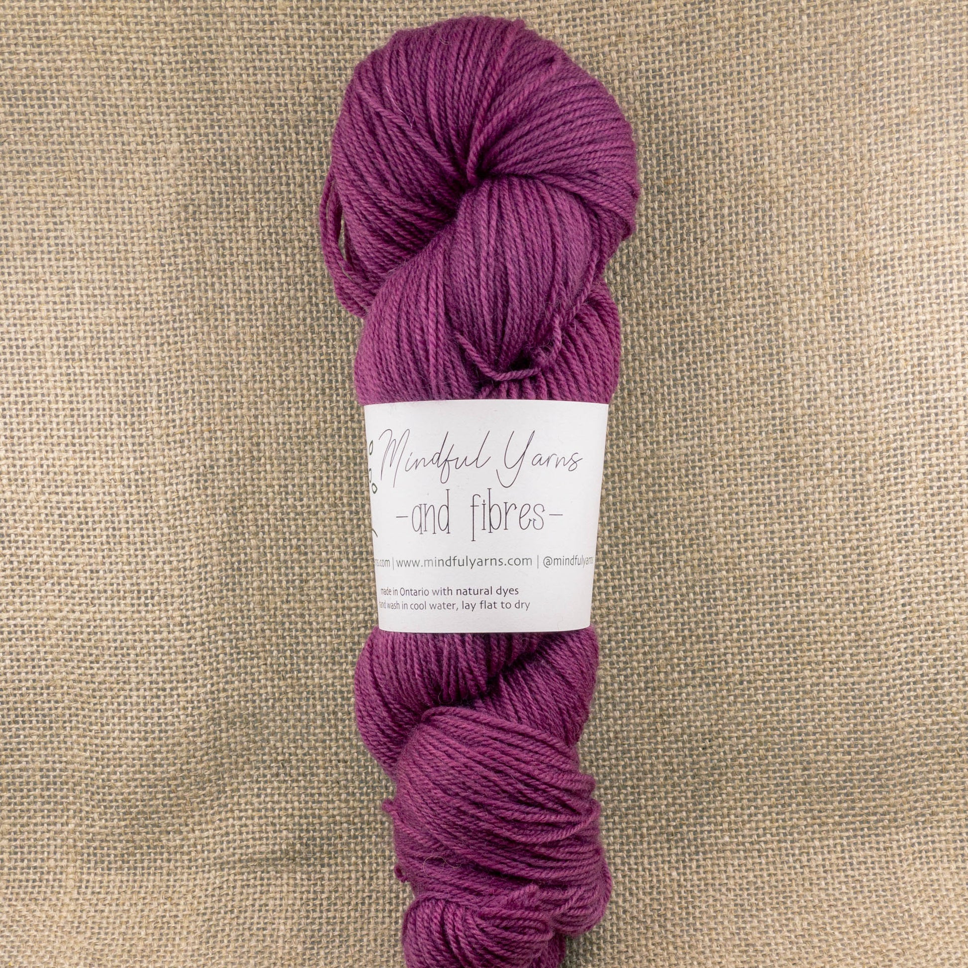 BFL Sock - Mindful Yarns - Cochineal 50919