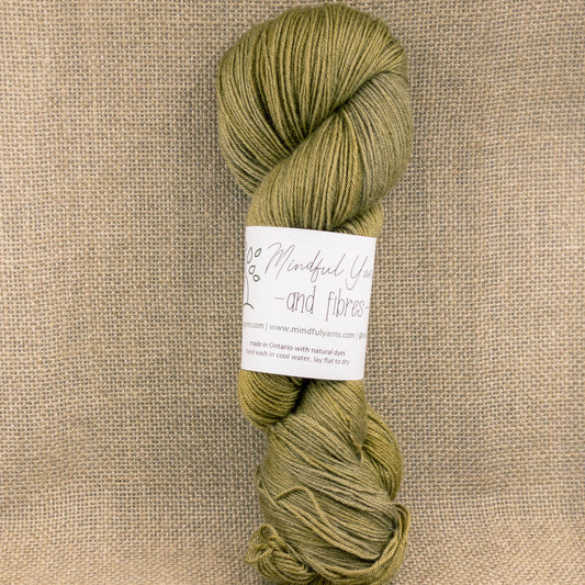 Lotus Merino - Mindful Yarns - Fustic + iron 50729