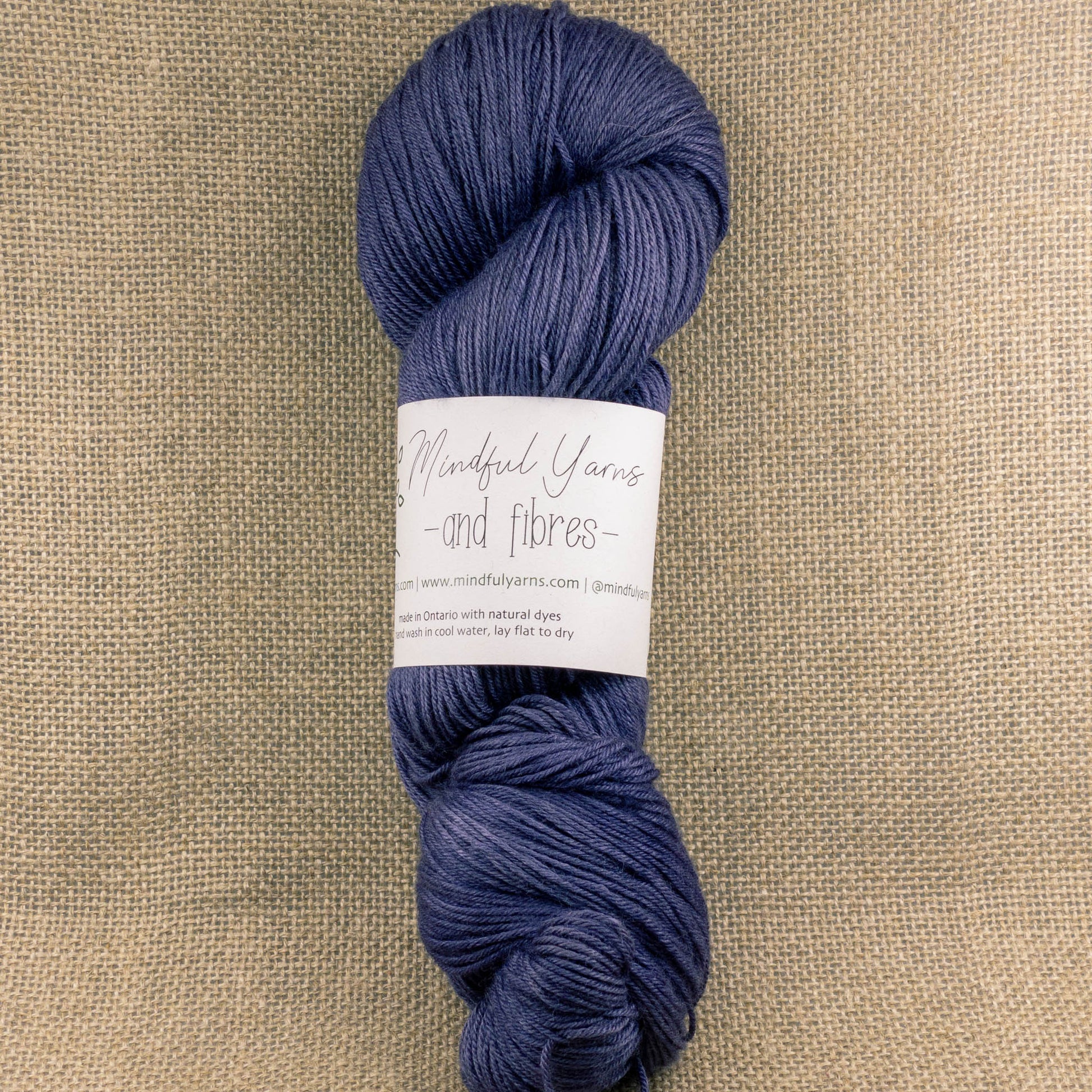 Lotus Merino Fingering Weight Yarn - Mindful Yarns - Logwood 51014
