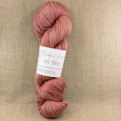 Lotus Merino Fingering Weight Yarn - Mindful Yarns - Madder + lac 51016