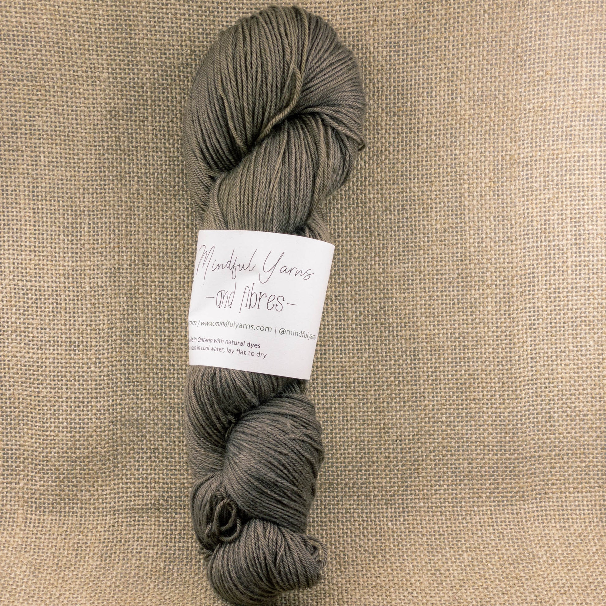 Lotus Merino Fingering Weight Yarn - Mindful Yarns - Quebracho + iron 51020