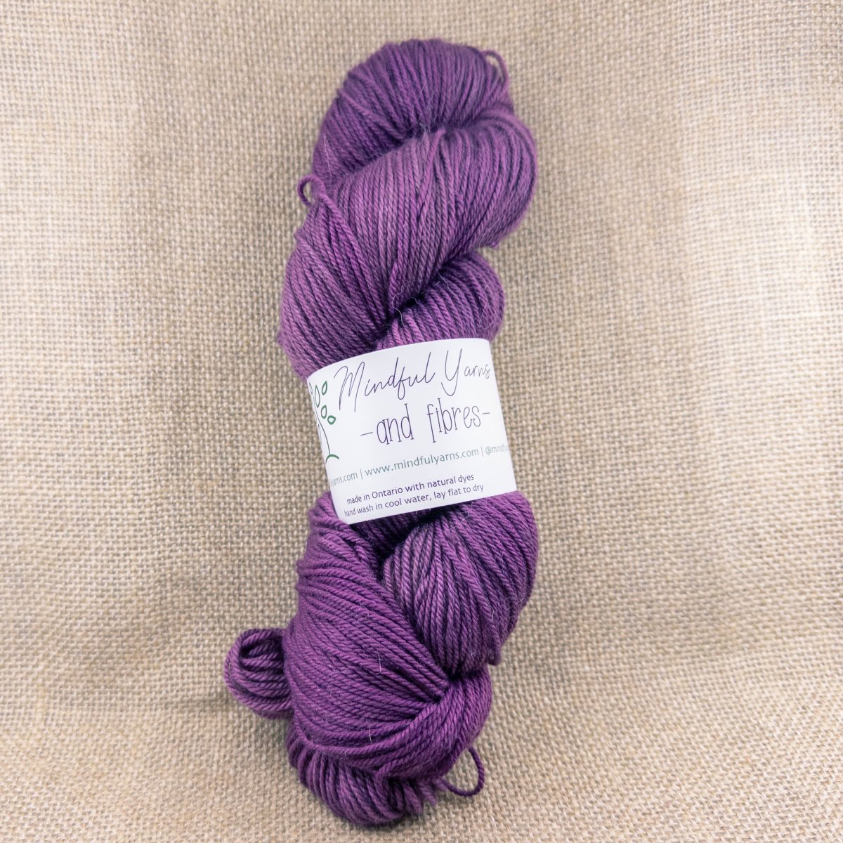 Merino Cashmere Silk Fingering Weight Yarn - Mindful Yarns - Cochineal + iron 60420