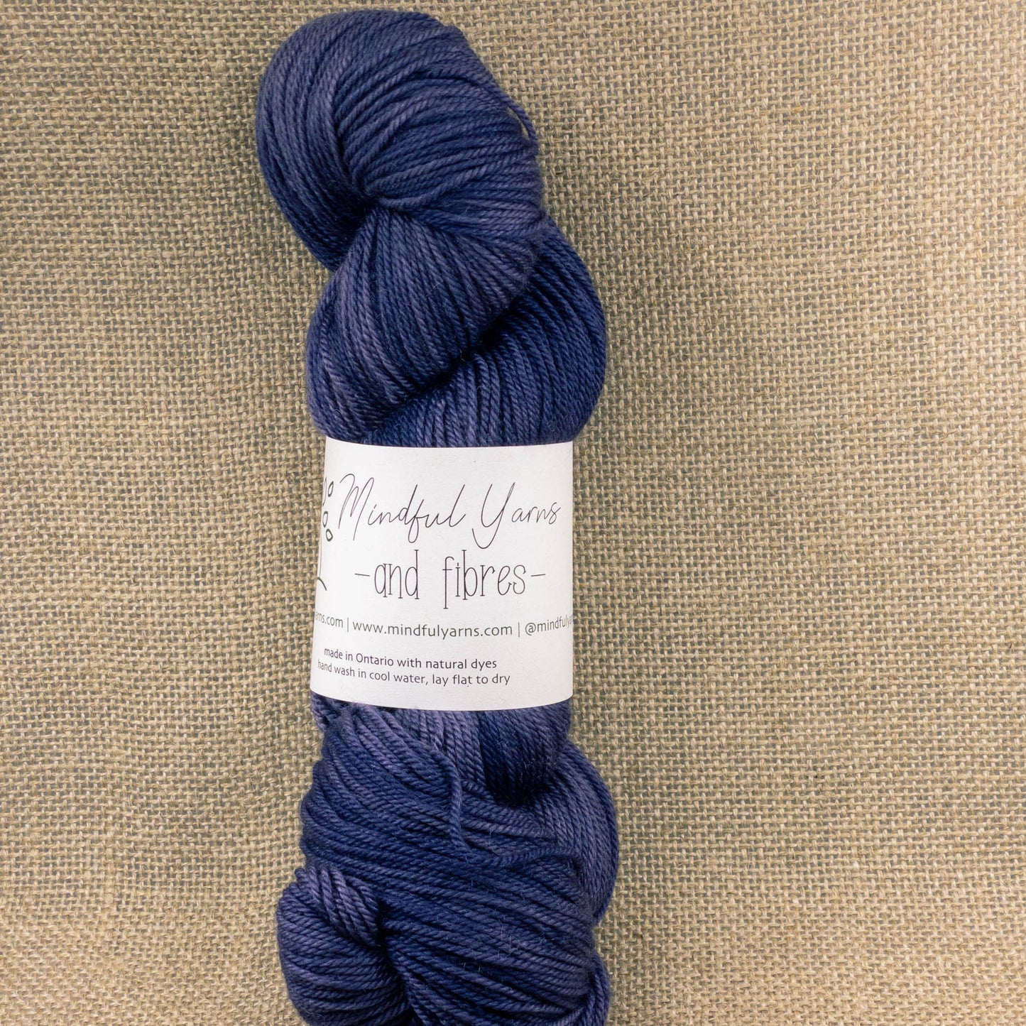 Merino Cashmere Silk Fingering Weight Yarn - Mindful Yarns - Logwood 51014