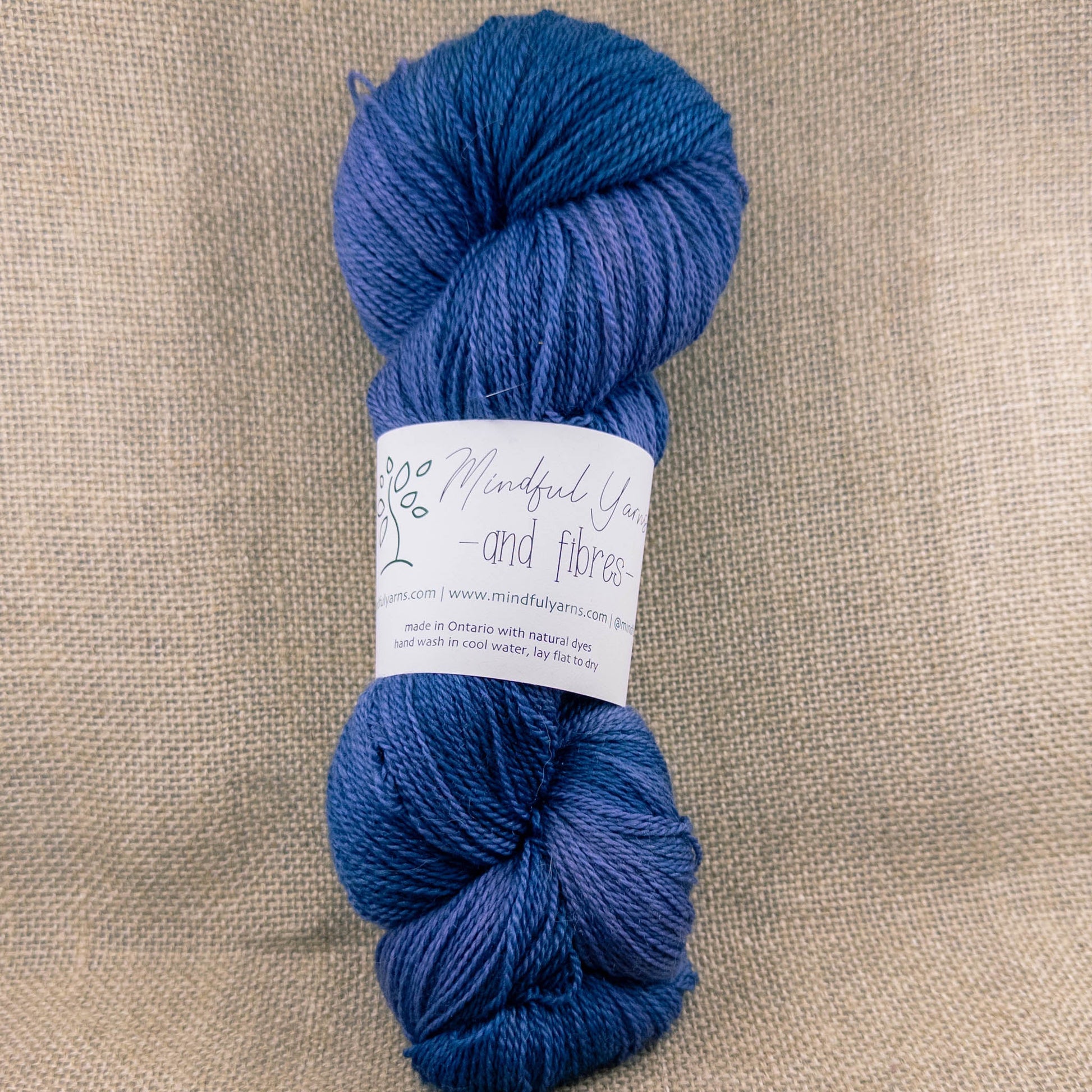 Merino Cashmere Silk Lace Weight Yarn - Mindful Yarns - Logwood + Saxon 60420