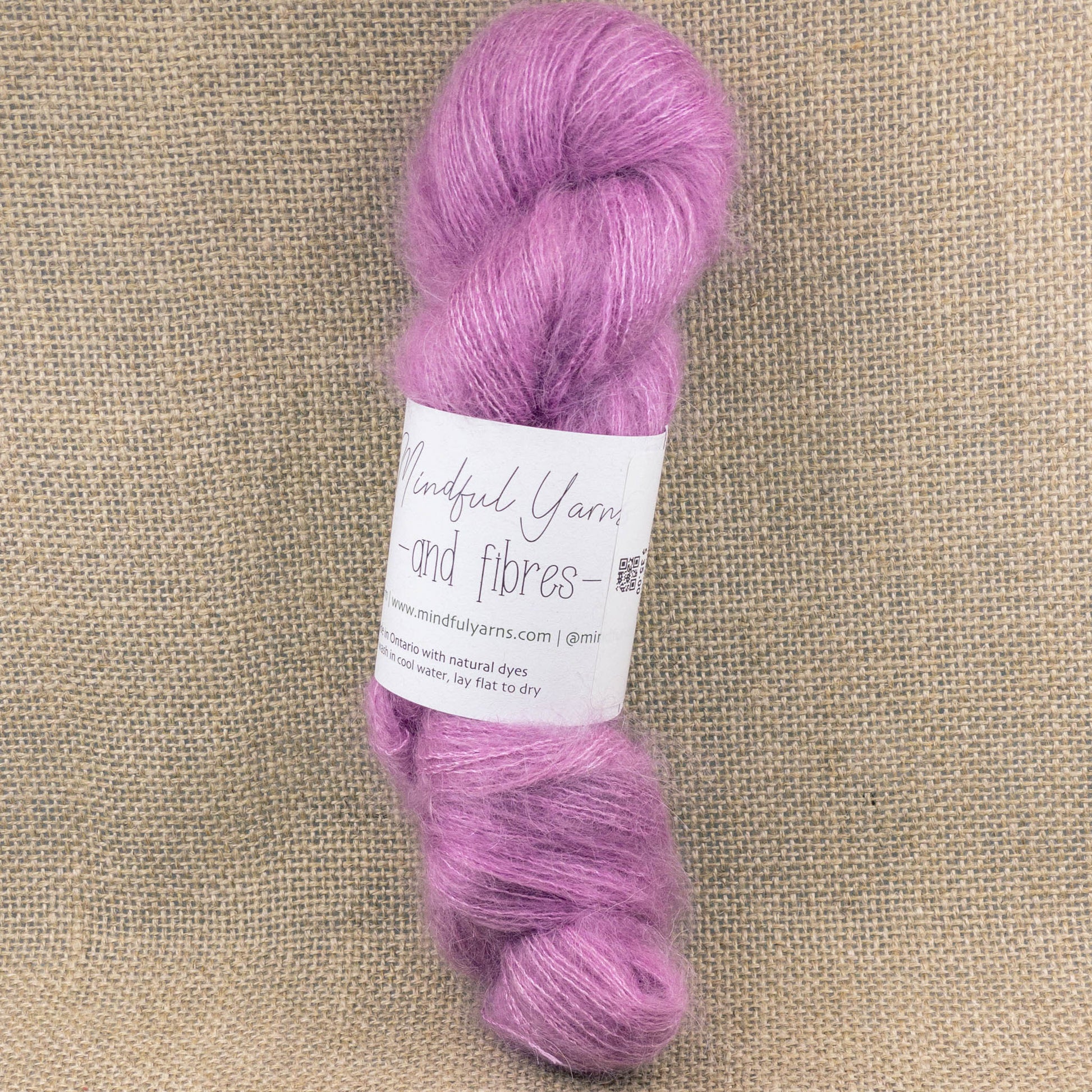 Mohair Silk Lace Weight Yarn - Mindful Yarns - Cochineal 51020