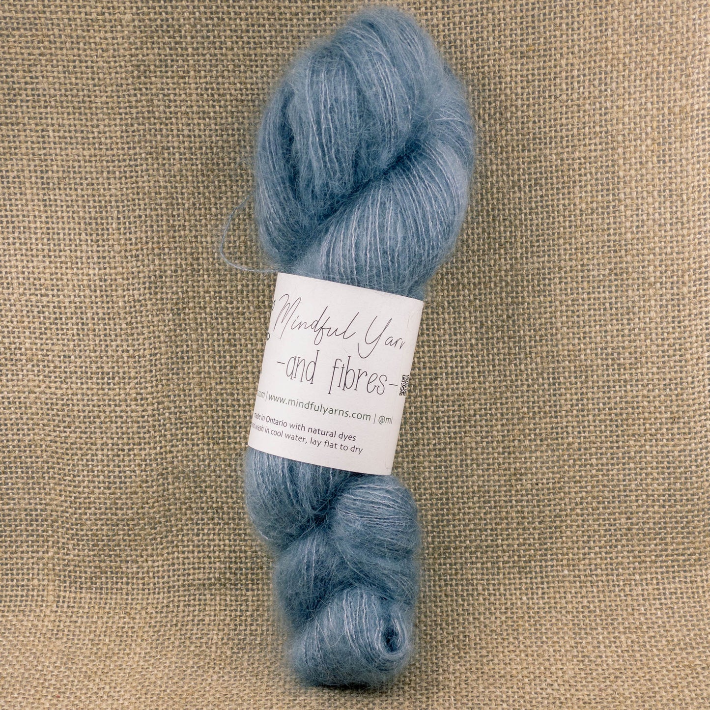 Mohair Silk Lace Weight Yarn - Mindful Yarns - Saxon + logwood 51020