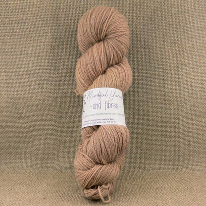 Ontario Corriedale Alpaca Fingering Weight Yarn - Mindful Yarns - Cochineal + Iron 60808