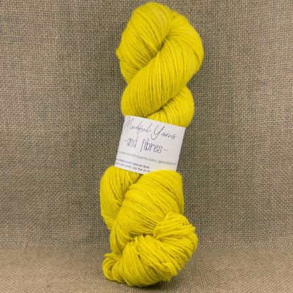 Ontario Corriedale Alpaca Fingering Weight Yarn - Mindful Yarns - Weld 60817
