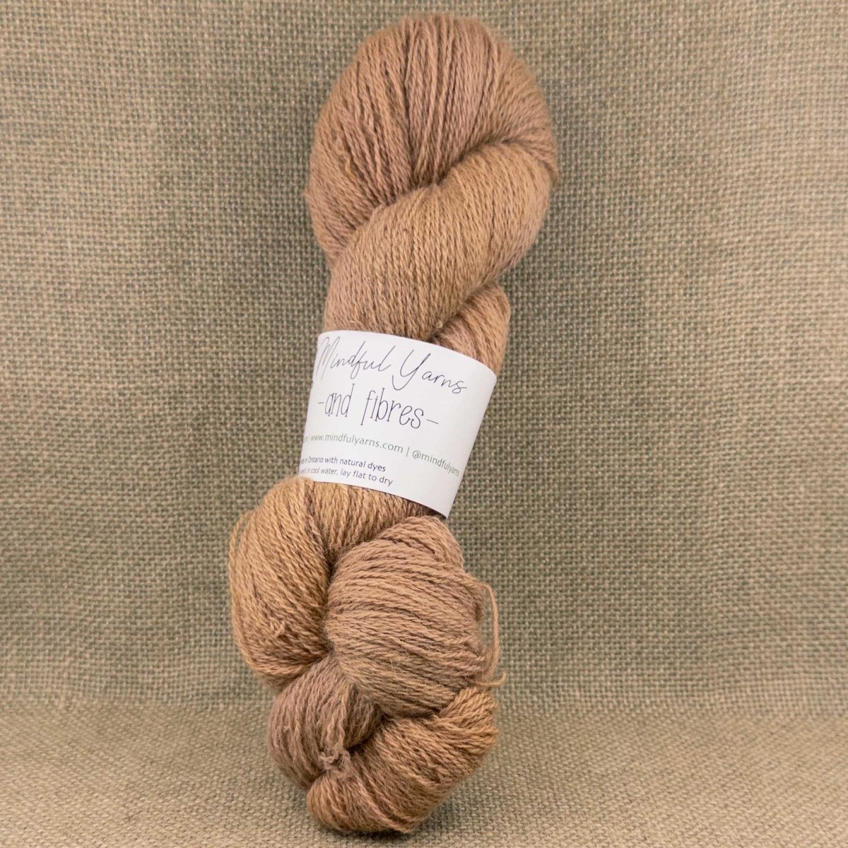 Ontario Corriedale Alpaca Lace Weight Yarn - Mindful Yarns - Cochineal + Iron 80808
