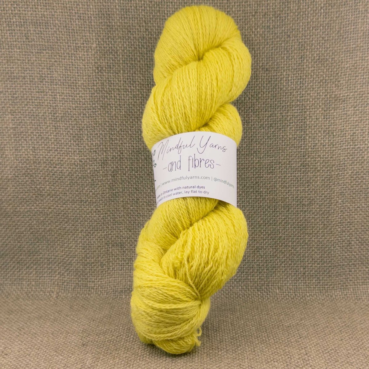 Ontario Corriedale Alpaca Lace Weight Yarn - Mindful Yarns - Weld 60817