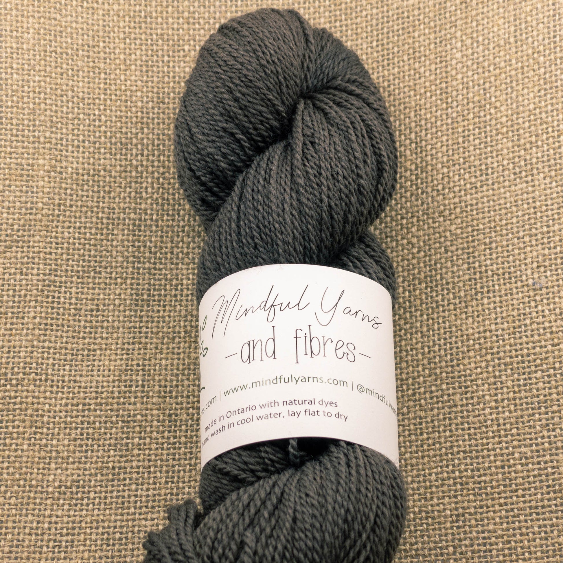 Organic Fingering Weight Wool - Mindful Yarns - Chestnut, sequoia and iron 5X - 0815