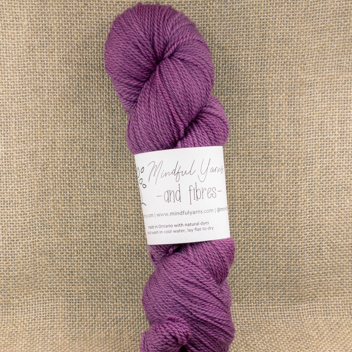 Organic Fingering Weight Wool - Mindful Yarns - Cochineal 50728