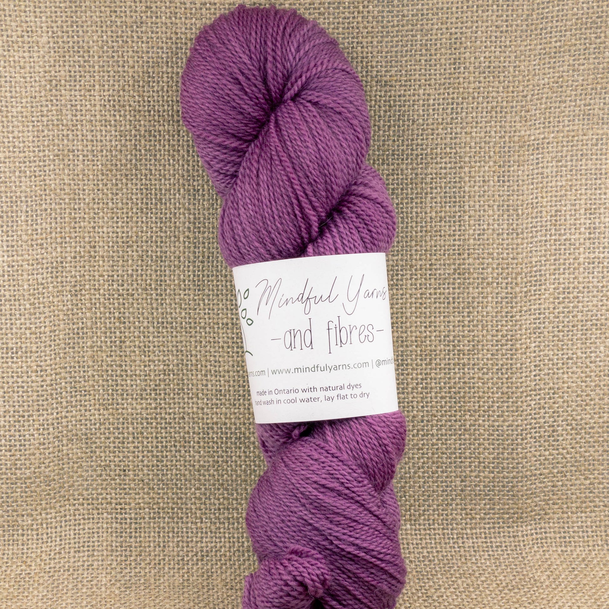 Organic Fingering Weight Wool - Mindful Yarns - Cochineal 50728